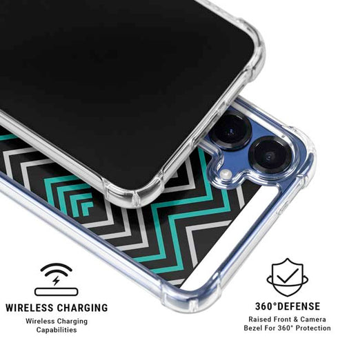 Techno Chevron Galaxy S25 Clear Case